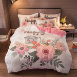 Four-Piece Milk Velvet Bedding Set – Soft, Warm & Cozy Velvet Bed Sheets