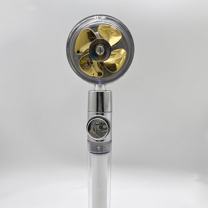 360° Rotating Water-Saving Shower Head – High Pressure ABS Fan Nozzle Rain Spray Bathroom Accessory