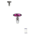 Propeller Driven High Pressure Shower Head – Turbocharged Handheld Nozzle with Stop Button & Cotton Filter