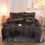 Luxury Thick Fleece Duvet Cover Set – Warm, Plush, Fluffy Bedding for Queen & King Beds