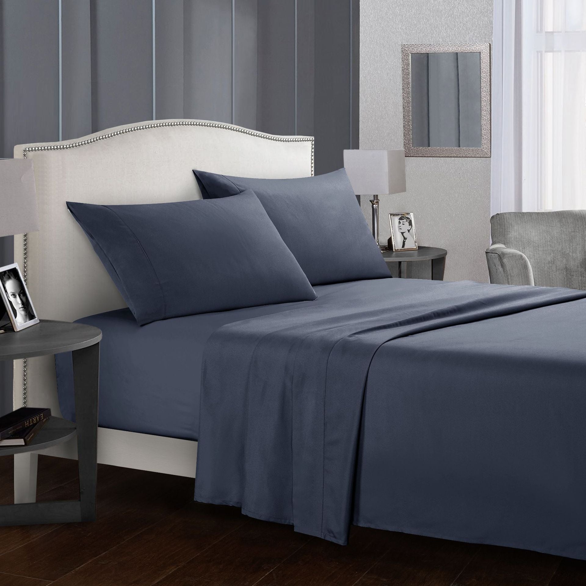 Luxury Four-Piece Bed Sheet Set – Soft, Breathable & Wrinkle-Resistant Bedding