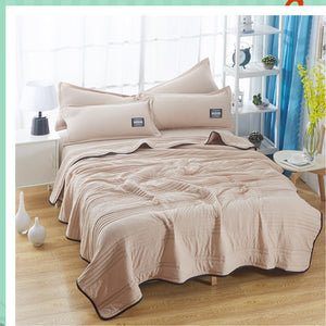 Cooling Summer Quilt – Lightweight, Plain Color Air-Conditioning Blanket for Hot Nights