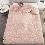 Winter Lazy Quilt with Sleeves – Wearable Blanket for Warmth, Comfort & Free Movement