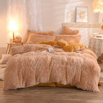Luxury Thick Fleece Duvet Cover Set – Warm, Plush, Fluffy Bedding for Queen & King Beds