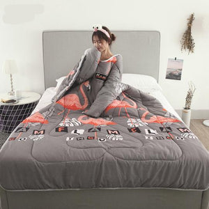 Winter Lazy Quilt with Sleeves – Wearable Blanket for Warmth, Comfort & Free Movement