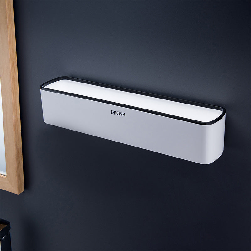 Bathroom Wall Shelf with Toothpaste Cups – No-Drill Ceramic Tile Storage Organizer