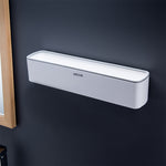 Bathroom Wall Shelf with Toothpaste Cups – No-Drill Ceramic Tile Storage Organizer