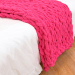 Handmade Chenille Knitted Sofa Blanket – Coarse Yarn, Soft & Stylish Sofa Cover Throw