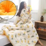 Winter Lazy Quilt with Sleeves – Wearable Blanket for Warmth, Comfort & Free Movement