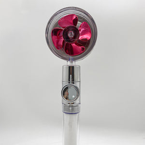 360° Rotating Water-Saving Shower Head – High Pressure ABS Fan Nozzle Rain Spray Bathroom Accessory