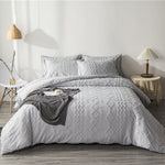 Bohemian Quilt Cover Bedding Set – Ins Boho Craft, 3 or 4 Piece Soft Bed Sheets & Pillowcases