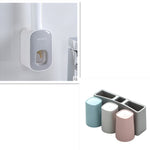 Wall Mounted Automatic Toothpaste Dispenser & Holder – Hands-Free Bathroom Accessories Set