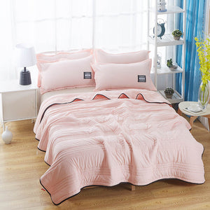 Cooling Summer Quilt – Lightweight, Plain Color Air-Conditioning Blanket for Hot Nights