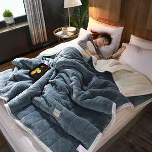 Luxury Fleece Blankets & Throws – Thick, Super Soft Winter Blanket for Bed & Sofa