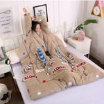 Winter Lazy Quilt with Sleeves – Wearable Blanket for Warmth, Comfort & Free Movement