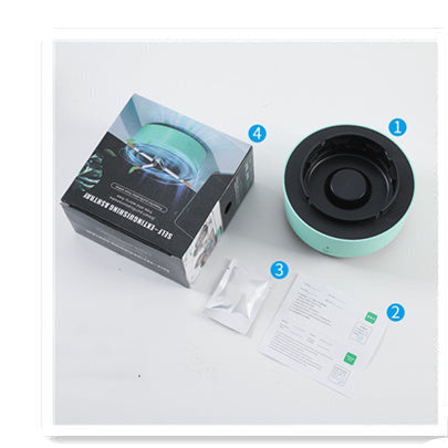 Portable Car Ashtray with Smoke & Air Purification – Automatic Anion Purifier for Cars