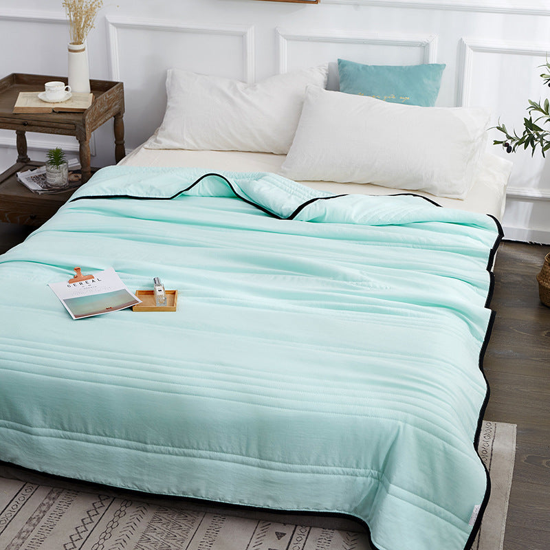 Cooling Summer Quilt – Lightweight, Plain Color Air-Conditioning Blanket for Hot Nights