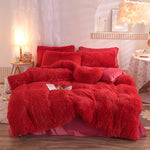 Luxury Thick Fleece Duvet Cover Set – Warm, Plush, Fluffy Bedding for Queen & King Beds