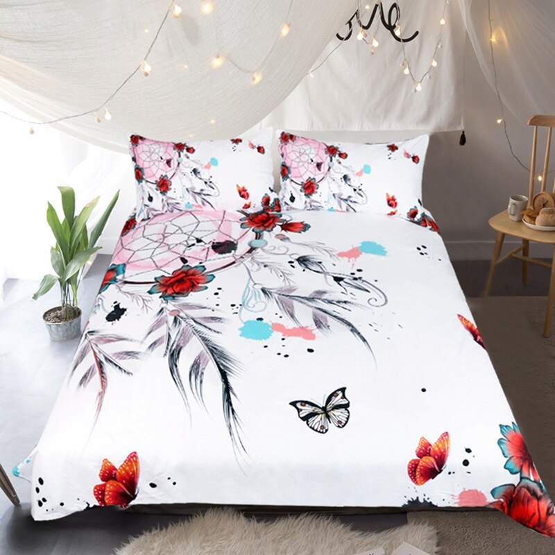 Flying Dream Catcher Four-Piece Bedding Set – Stylish, Cozy & Decorative Home Textile