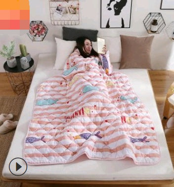 Winter Lazy Quilt with Sleeves – Wearable Blanket for Warmth, Comfort & Free Movement
