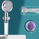 360° Rotating Water-Saving Shower Head – High Pressure ABS Fan Nozzle Rain Spray Bathroom Accessory