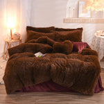 Luxury Thick Fleece Duvet Cover Set – Warm, Plush, Fluffy Bedding for Queen & King Beds