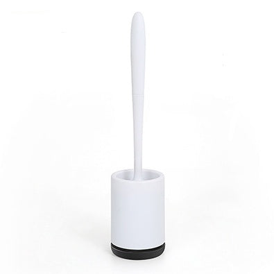 Non-Stick Hair Toilet Brush – Soft Silicone Plastic Head, Deep Cleaning Bathroom Tool