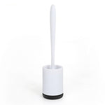 Non-Stick Hair Toilet Brush – Soft Silicone Plastic Head, Deep Cleaning Bathroom Tool