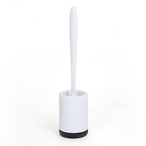 Non-Stick Hair Toilet Brush – Soft Silicone Plastic Head, Deep Cleaning Bathroom Tool