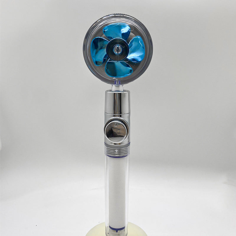 360° Rotating Water-Saving Shower Head – High Pressure ABS Fan Nozzle Rain Spray Bathroom Accessory