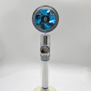 360° Rotating Water-Saving Shower Head – High Pressure ABS Fan Nozzle Rain Spray Bathroom Accessory