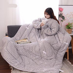 Winter Lazy Quilt with Sleeves – Wearable Blanket for Warmth, Comfort & Free Movement