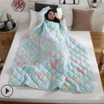 Winter Lazy Quilt with Sleeves – Wearable Blanket for Warmth, Comfort & Free Movement