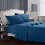 Luxury Four-Piece Bed Sheet Set – Soft, Breathable & Wrinkle-Resistant Bedding