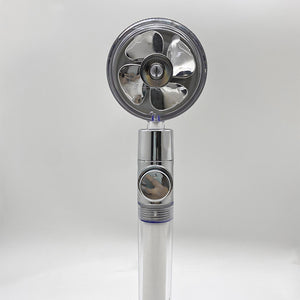 360° Rotating Water-Saving Shower Head – High Pressure ABS Fan Nozzle Rain Spray Bathroom Accessory