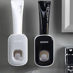 Wall Mounted Automatic Toothpaste Dispenser & Holder – Hands-Free Bathroom Accessories Set