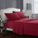 Luxury Four-Piece Bed Sheet Set – Soft, Breathable & Wrinkle-Resistant Bedding