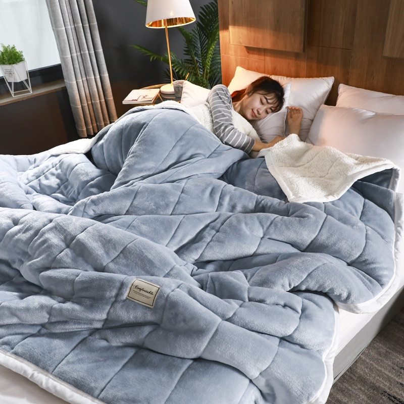 Luxury Fleece Blankets & Throws – Thick, Super Soft Winter Blanket for Bed & Sofa