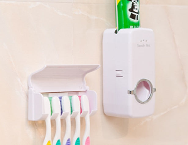 Modern Bathroom Accessories Set – Wall-Mounted & Countertop Organizer Kit for Toiletries