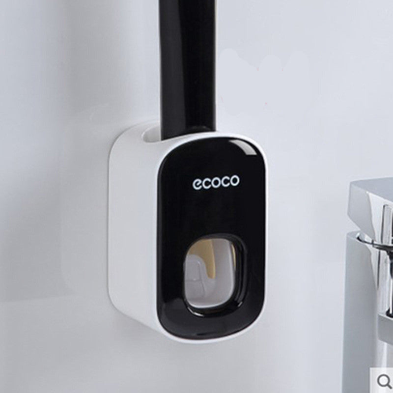 Wall Mounted Automatic Toothpaste Dispenser & Holder – Hands-Free Bathroom Accessories Set