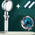 360° Rotating Water-Saving Shower Head – High Pressure ABS Fan Nozzle Rain Spray Bathroom Accessory