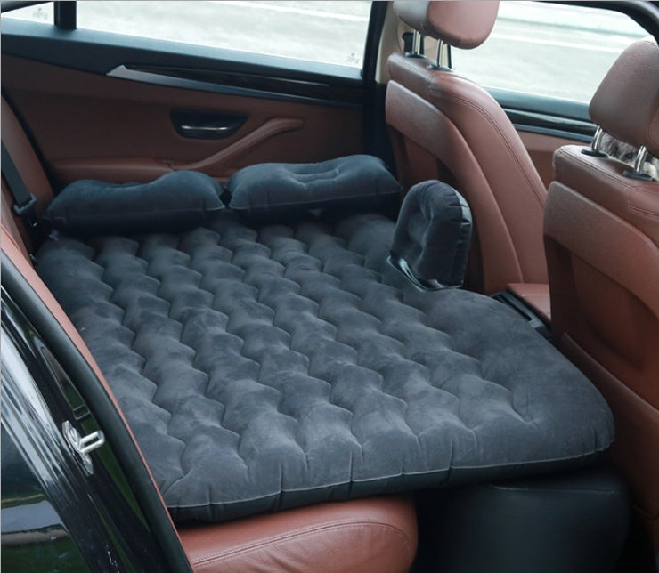 Car Inflatable Bed – Portable Air Mattress for Back Seat Travel, Camping & Road Trips