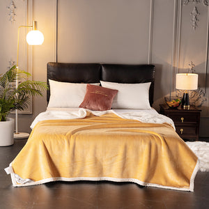 Double Fleece Blanket – Ultra-Thick, Soft & Warm Winter Throw for Bed & Sofa