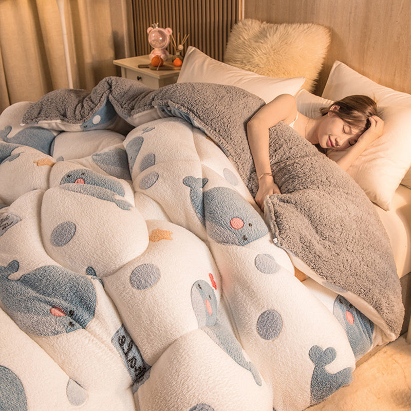Super Thick Winter Quilt Core – Warm, Cozy & Soft for Single & Double Beds