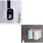 Wall Mounted Automatic Toothpaste Dispenser & Holder – Hands-Free Bathroom Accessories Set