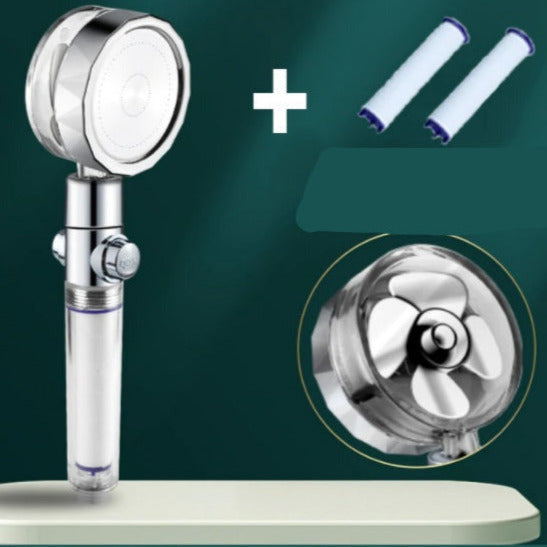 360° Rotating Water-Saving Shower Head – High Pressure ABS Fan Nozzle Rain Spray Bathroom Accessory