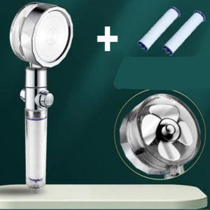 360° Rotating Water-Saving Shower Head – High Pressure ABS Fan Nozzle Rain Spray Bathroom Accessory