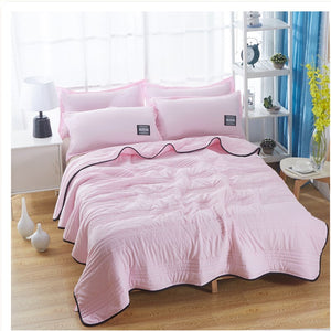 Cooling Summer Quilt – Lightweight, Plain Color Air-Conditioning Blanket for Hot Nights