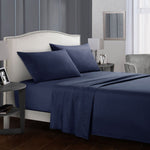 Luxury Four-Piece Bed Sheet Set – Soft, Breathable & Wrinkle-Resistant Bedding