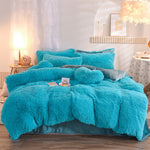 Luxury Thick Fleece Duvet Cover Set – Warm, Plush, Fluffy Bedding for Queen & King Beds